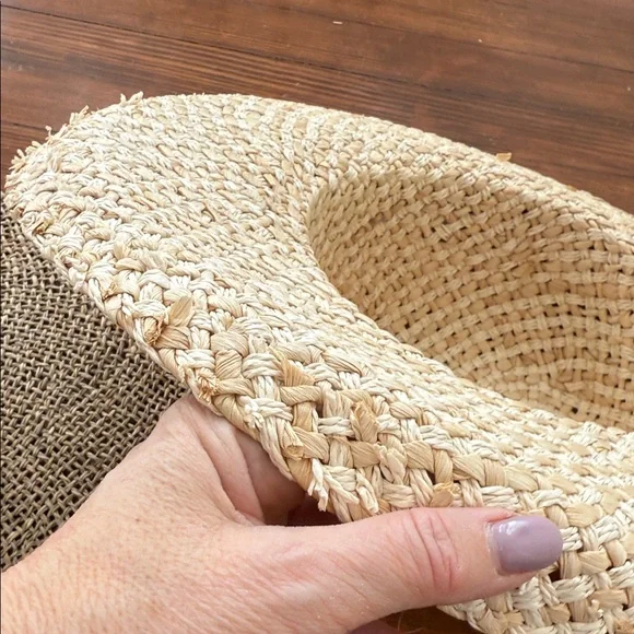 BUNDLE of 2 Straw Sun Hats with Floral Accent and Punta Cana - Picture 10 of 10